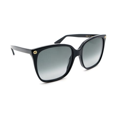 lunette gucci gg0022s|57mm gradient square sunglasses Gucci.